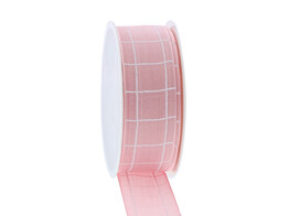 Ribbon Squares 40mm x 15m pink colour 21