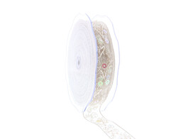 Ribbon Baroque 30mmx20m white