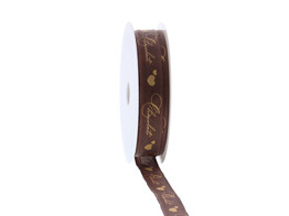 Ruban Laitonne  Chocolate hearts  15mmx20m couleur 470