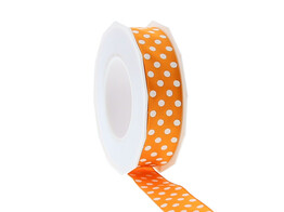 Ribbon Polka dots 25mmx20m orange