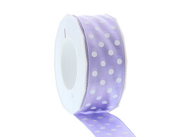 Ribbon polka dots 40mmx20m lilac