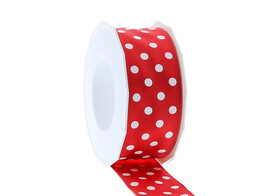 Rib.Polka dots 40mmx20m red