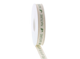 Ribbon NATURE 15mm x 20m cream colour 21