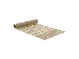 Banner / Table runner Mizo 280 mm x 2 5 m cream - smokey green - gold 60