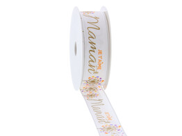 Band mit Draht  Dandelion  maman 25mmx20m Farbe 140 Franzosisch