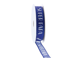 Band mit Draht  Bike  SUPER PAPA 15mmx20m Farbe 001 blau