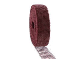 Ribbon Jute 50mm x 40m burgundy