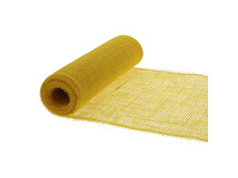 Deco Jute 30 cm x 5m yellow - fine mesh