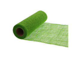 Deco Jute 30 cm x 5m green - fine mesh