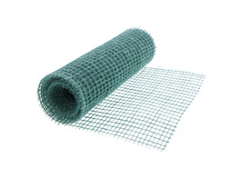 Deco Jute 30 cm x 5m smokey green - wide mesh