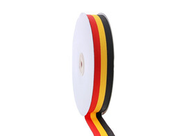 Ribbon Belgian flag 25 mm x 50 m   90