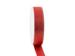 Ribbon Glimmer line 25 mm x 20 m colour 20 red