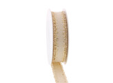 Band Fringe 25mm x 18m ecru - gold Farbe 21