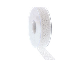 Ribbon Spitze 25 mm x 15 m white  01.