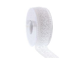 Ribbon Spitze 38 mm x 15 m white  01.