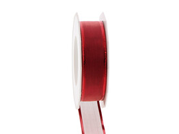 Ribbon Luxury 25 mm x 20 m red colour 609