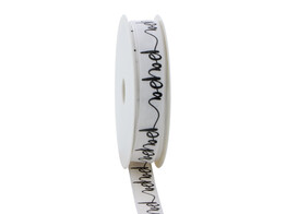 Band mit Drahtkante one line  Papa  15mmx20m farbe 140