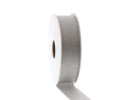 Ribbon Luster 25 mm x 20 m grey silver 80