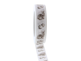 Ribbon Hase 25mm x 20m colour grey 82