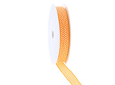 Lint met draad  Puff Dotty  15mmx20m kleur 050 oranje