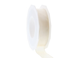 Ribbon Lyon 25mm x 25m white smoke 104