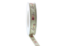 Ruban satin  Hello Autumn  texte 15mmx20m 140