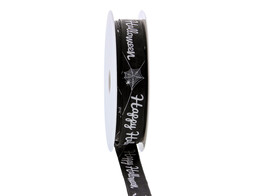 Lint ijzerdaad Scene  Happy Halloween  15mmx20m kleur 000 zwart