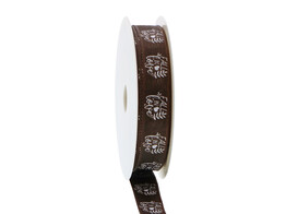 Ruban laitonne  Autumn scene  Fall in love 15mmx20m brun fonce 840