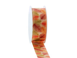 Ribbon Leaves 40mm x 15m autumn colours colour 401