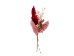 Trockenblumenstrau  10cm mit Klebestreifen ardoise - rosa