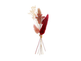 Trockenblumenstrau  15cm mit Klebestreifen ardoise - rosa