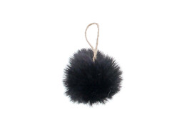 Bal  Plush  hanger zwart KM