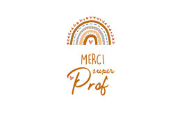 OB Banner  Rainbow  MERCI super Prof maxi 50 x122 5 cm