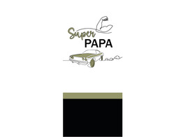 OB Banner one line  Car  Super PAPA maxi 50 x122 5 cm