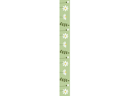 OB Banner  Daisy  margriet horizontaal 25 x 245 cm groen