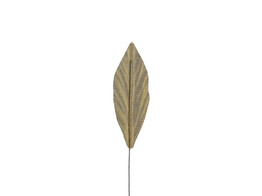 Blad 3127 smal puntig goud