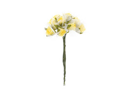 Rose in tulle bright yellow