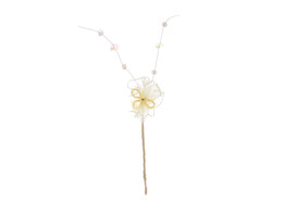 Veil rose pearl with spangle cream
