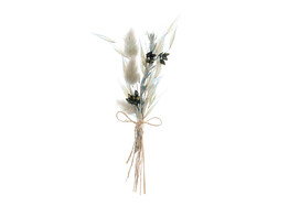 Trockenblumenstrau  15cm mit Klebestreifen blau