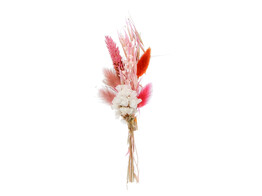 Trockenblumenstrau  15cm mit Klebestreifen orange - rosa