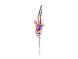 Trockenblumenstrau  30cm gelb - rosa - lavendel