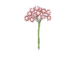 Fleur  Smile  bordeaux