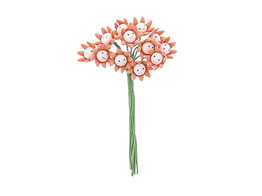 Blume  Smile  kurbisfarben