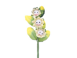  Smile  3 flowers light yellow
