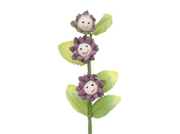  Smile  3 flowers lilac
