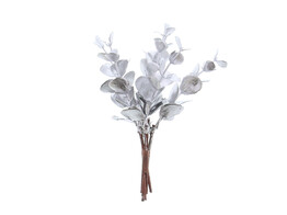 Branche eucalyptus 13cm argent