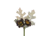OTL Winteraster 2 bloemen donkerbruin