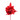 Kamelie mit Blatt glanzend KM rot