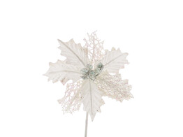 Christmas star medium white