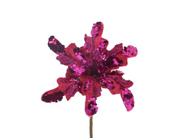 Bloem pailletten fuchsia